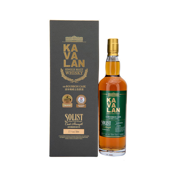 噶瑪蘭經典獨奏原酒波本桶單一純麥威士忌 0.7L