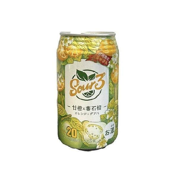 Sour3沙瓦-芭樂柳橙 易開罐350ml