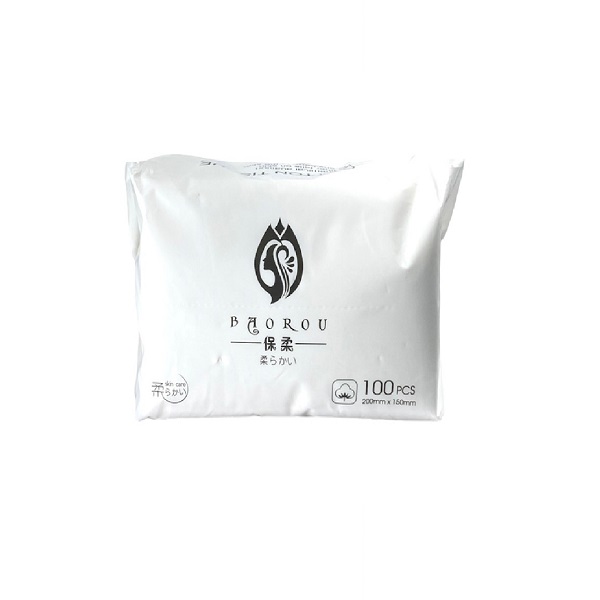 一次性洗臉巾-平紋100抽