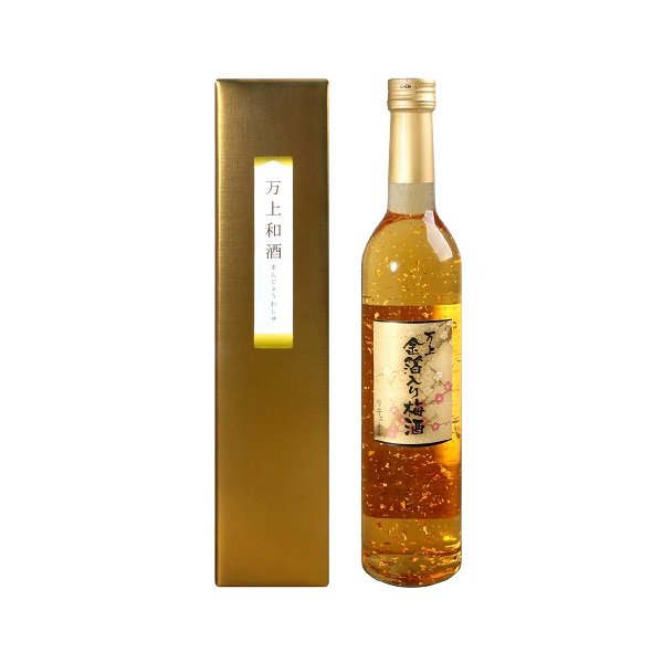 萬上梅酒(金箔入)0.5L