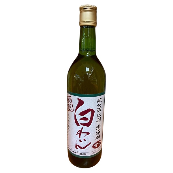 日本勝沼 無添加白酒-甘口0.72L