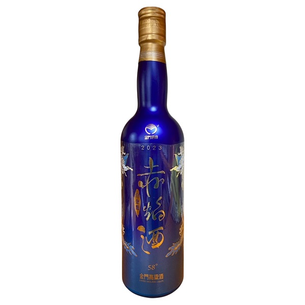 金門酒廠白金龍赤焰酒豐聚藍0.6L