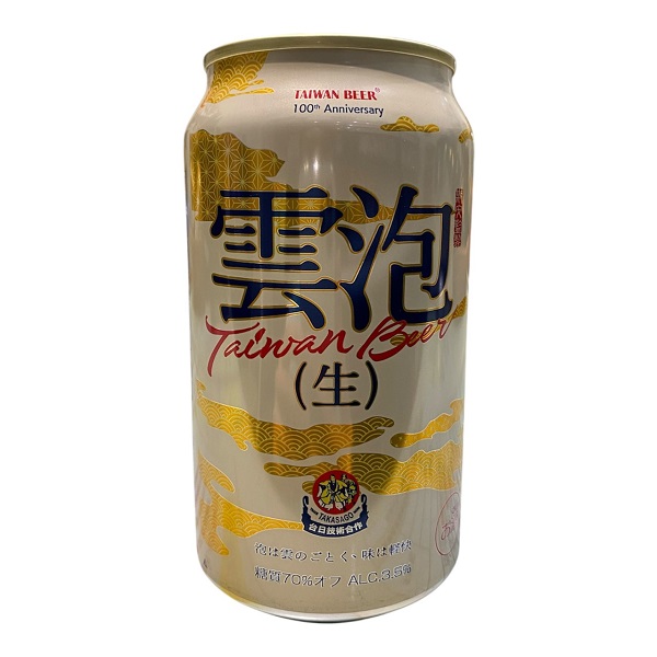 台啤雲泡生啤酒340ml